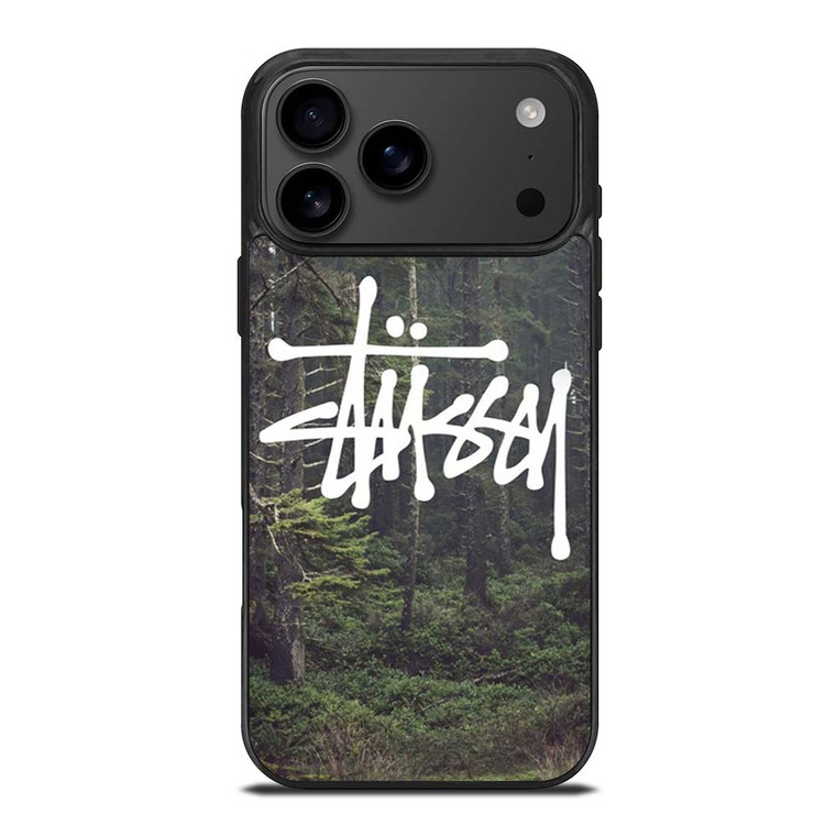 STUSSY SPOOKY FOREST LOGO iPhone 17 Pro Max Case
