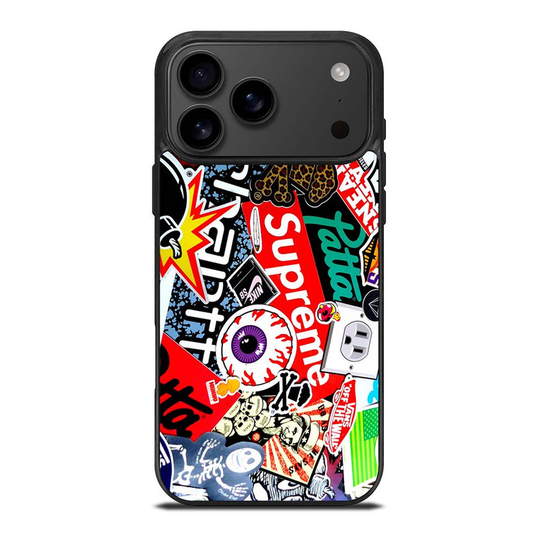 SUPREME STICKER AND OTHER BRAND iPhone 17 Pro Max Case SUPREME STICKER AND OTHER BRAND iPhone 17 Pro Max Case