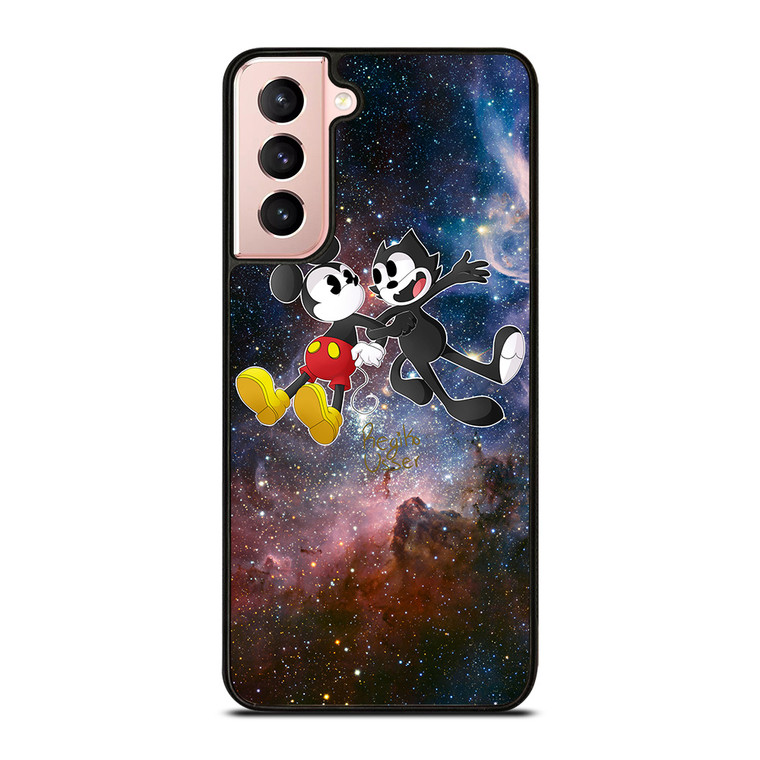 MICKEY MOUSE AND FELIX THE CAT Samsung Galaxy S21 Case