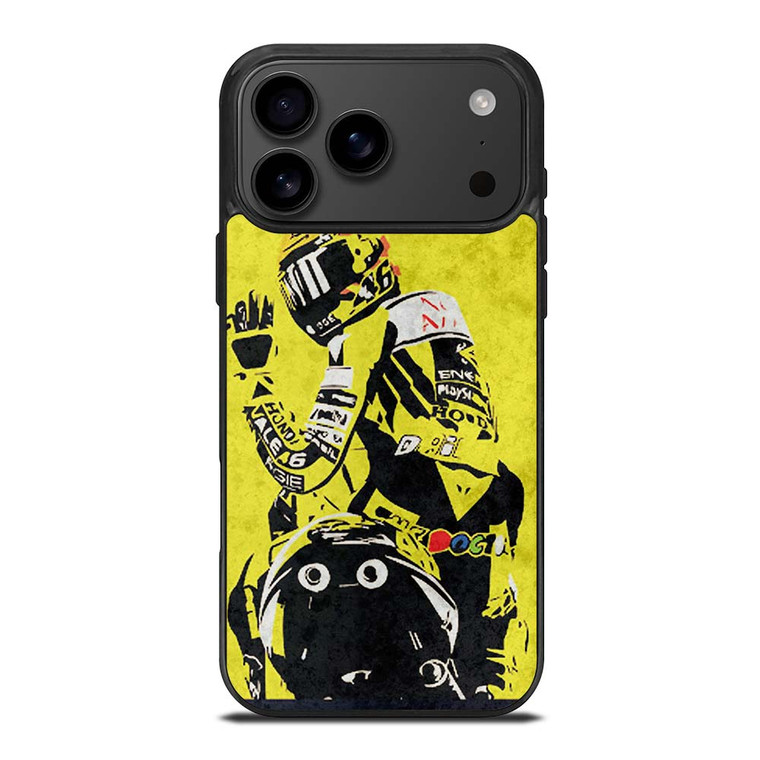 VALENTINO ROSSI THE DOCTOR 46 MOTOGP LEGEND iPhone 17 Pro Max Case
