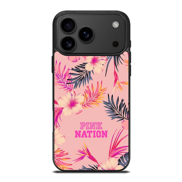 VICTORIA SECRET PINK NATION FLORAL BG iPhone 17 Pro Max Case