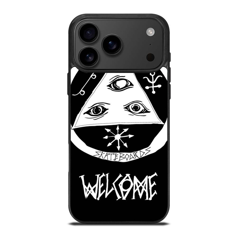 WELCOME SKATEBOARDS LOGO BLACK iPhone 17 Pro Max Case