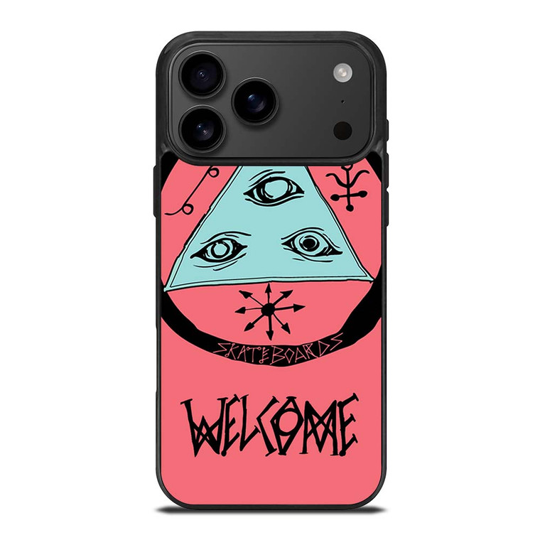 WELCOME SKATEBOARDS LOGO PINK iPhone 17 Pro Max Case