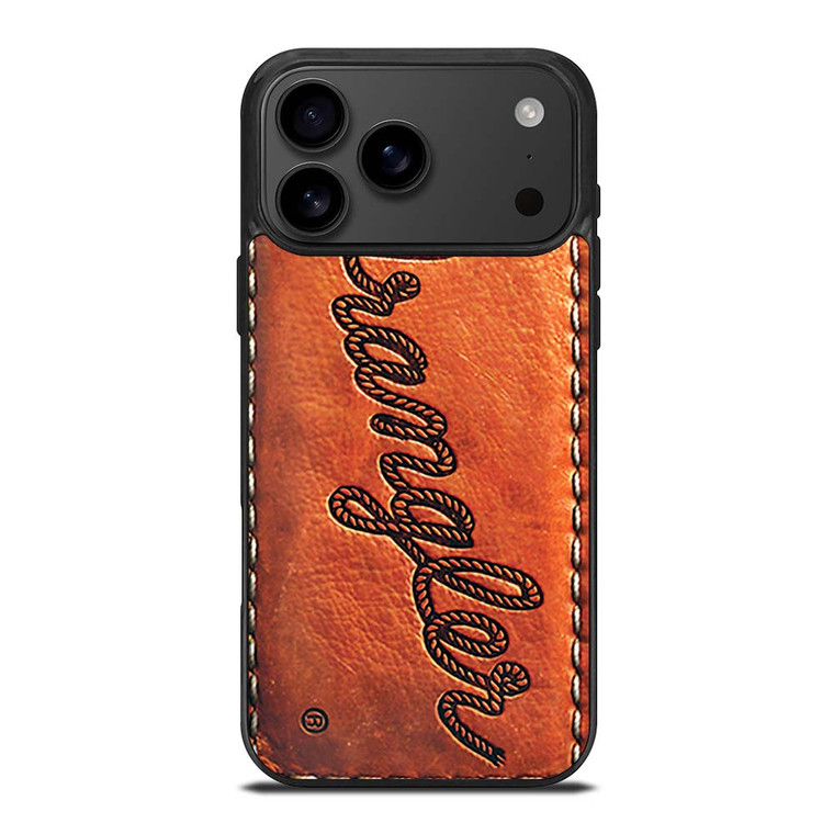 WRANGLER JEANS LOGO LEATHER iPhone 17 Pro Max Case