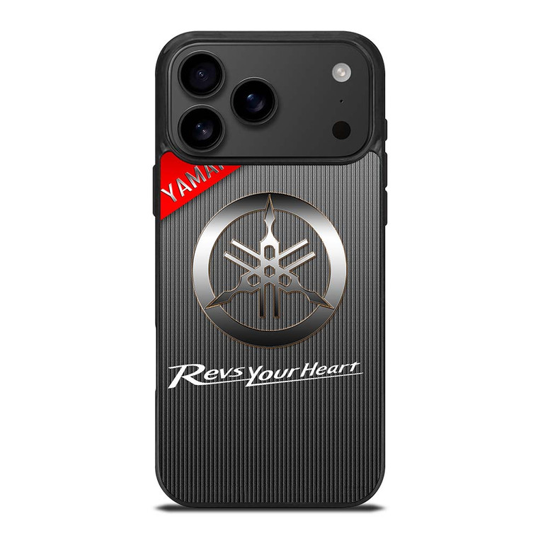 YAMAHA REVS YOUR HEART METAL LOGO iPhone 17 Pro Max Case
