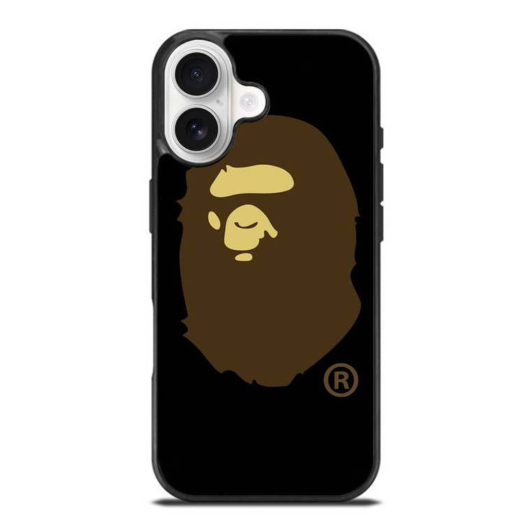 BAPE LOGO BROWN iPhone 17 Case