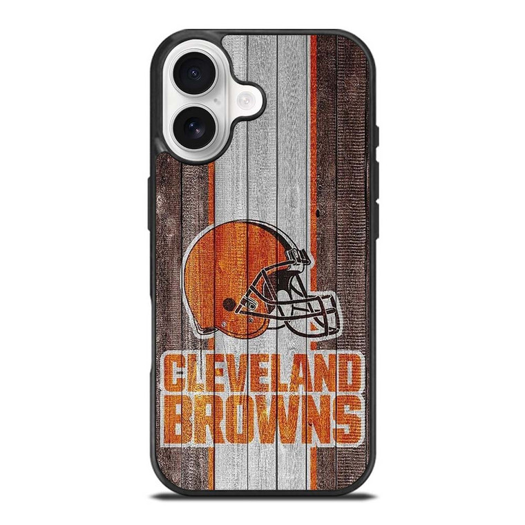 CLEVELAND BROWN WOODEN ICON iPhone 17 Case