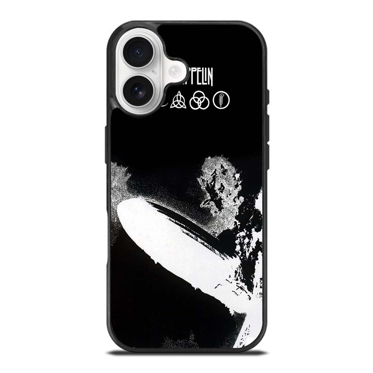 LED ZEPPELIN BLACK WHITE LOGO iPhone 17 Case