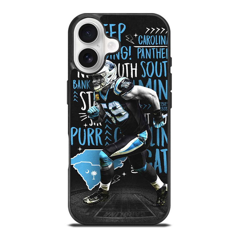 LUKE KUECHLY CAROLINA PANTHERS iPhone 17 Case