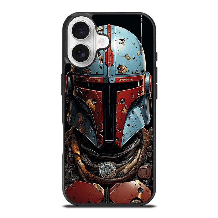 MANDALORIAN HELMET RUSTY iPhone 17 Case