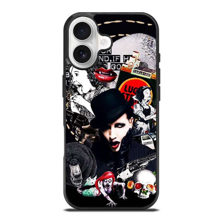 MARILYN MANSON GOTH COLLAGE iPhone 17 Case
