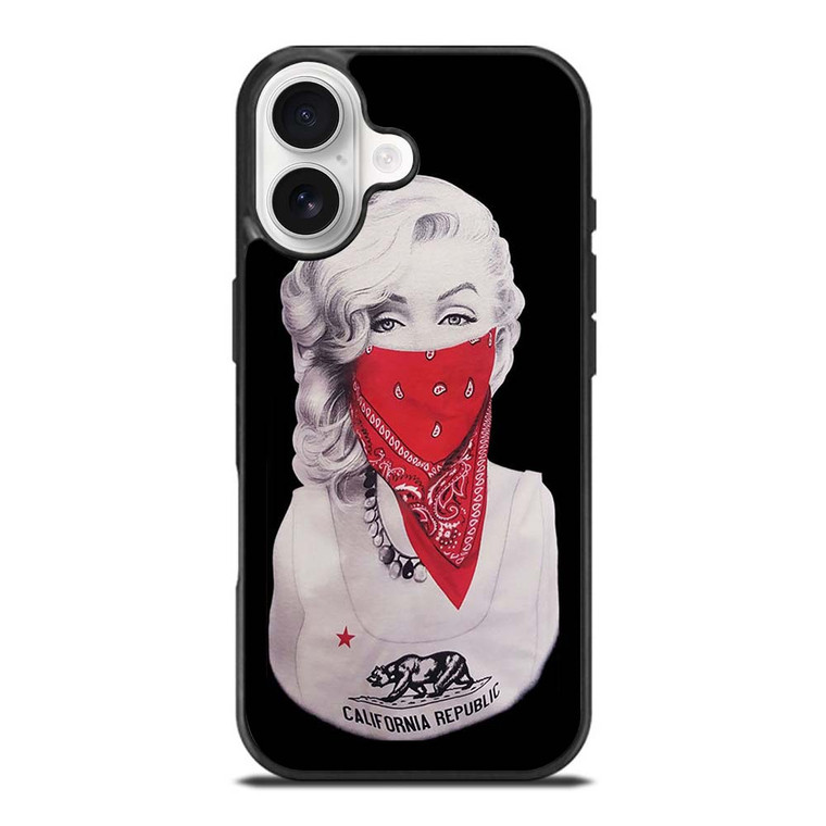 MARILYN MONROE RED BANDANA GANGSTER iPhone 17 Case