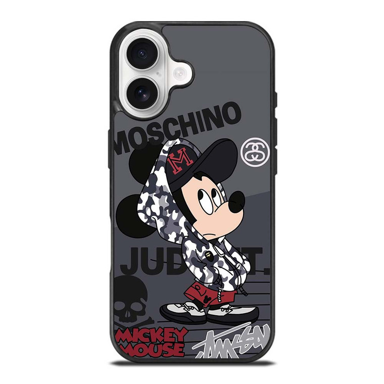MICKEY MOUSE CAMO X MOSCHINO X STUSSY iPhone 17 Case