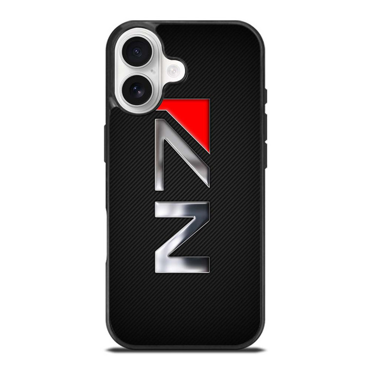 N7 MASS EFFECT CARBON LOGO iPhone 17 Case