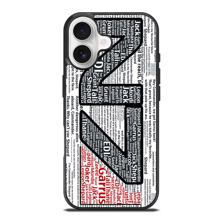 N7 MASS EFFECT LOGO TYPOGRAPHY iPhone 17 Case