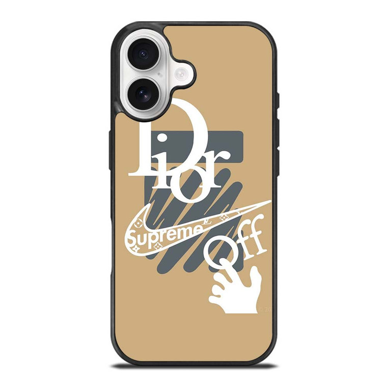 OFF WHITE DIOR SUPREME LOGO iPhone 17 Case OFF WHITE DIOR SUPREME LOGO iPhone 17 Case