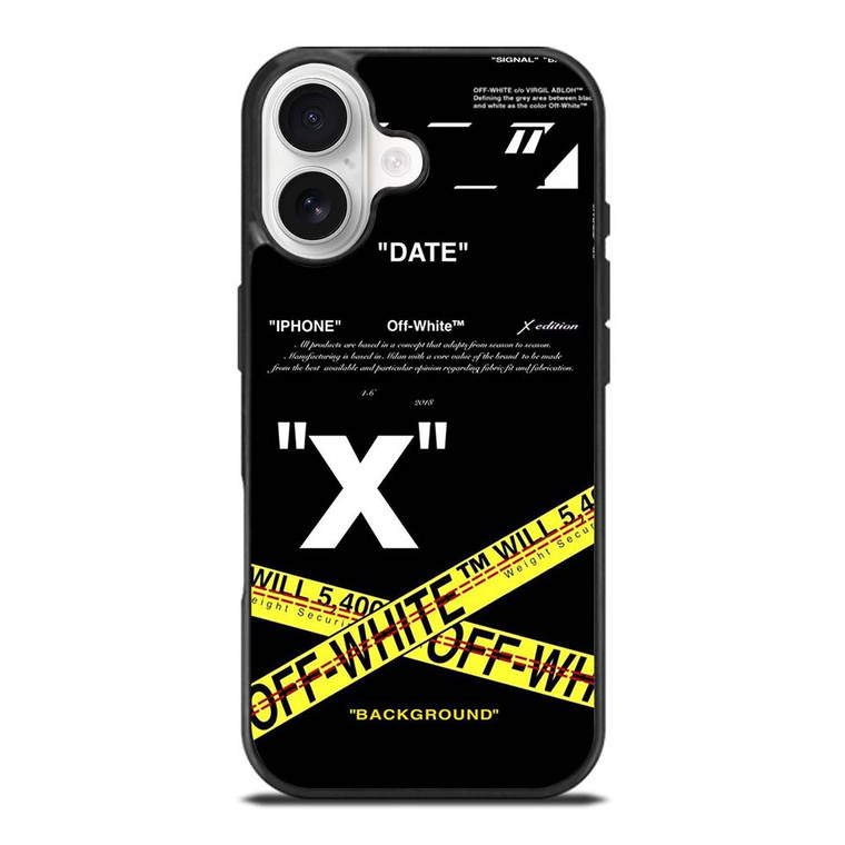 OFF WHITE X BACKGROUND iPhone 17 Case