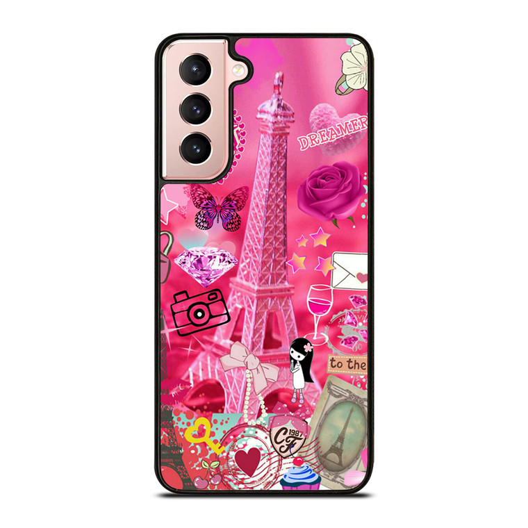 PINK PARIS CUTE Samsung Galaxy S21 Case
