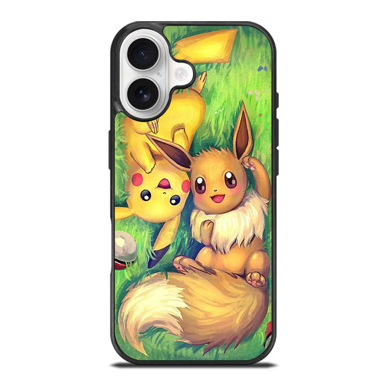 POKEMON EEVEE AND PIKACHU iPhone 17 Case