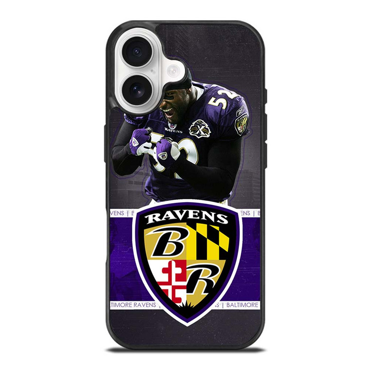 RAY LEWIS BALTIMORE RAVENS FOOTBALL iPhone 17 Case