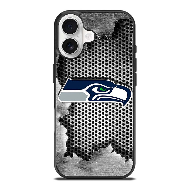 SEATTLE SEAHAWKS METAL LOGO (2) iPhone 17 Case SEATTLE SEAHAWKS METAL LOGO (2) iPhone 17 Case
