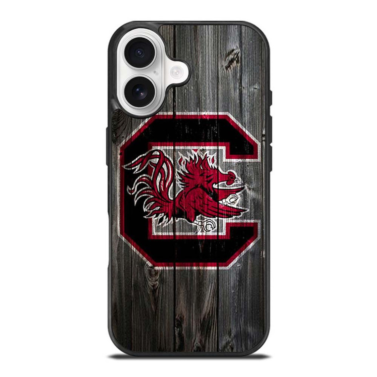 SOUTH CAROLINA GAMECOCKS WOODEN LOGO iPhone 17 Case SOUTH CAROLINA GAMECOCKS WOODEN LOGO iPhone 17 Case