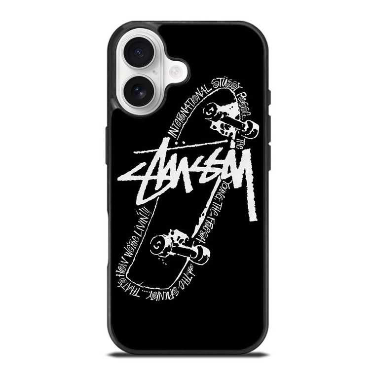 STUSSY SKATEBOARD ART iPhone 17 Case STUSSY SKATEBOARD ART iPhone 17 Case