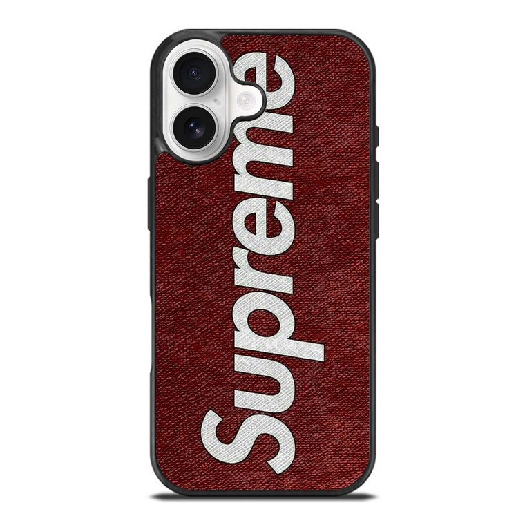 SUPREME LOGO ON CANVAS iPhone 17 Case