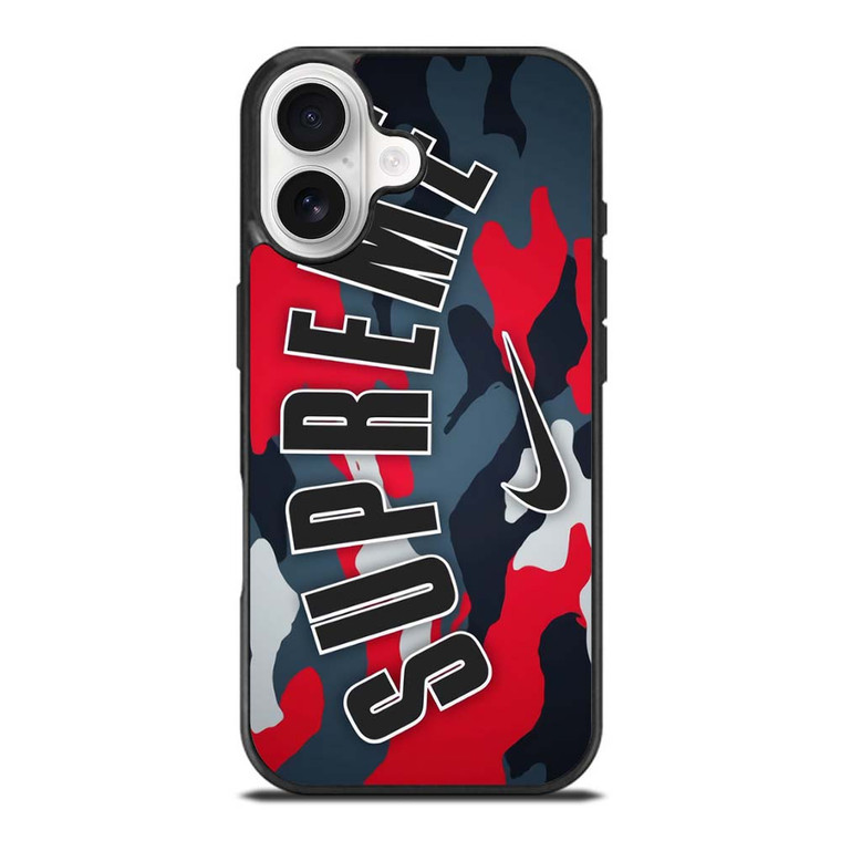 SUPREME X NIKE RED CAMO iPhone 17 Case