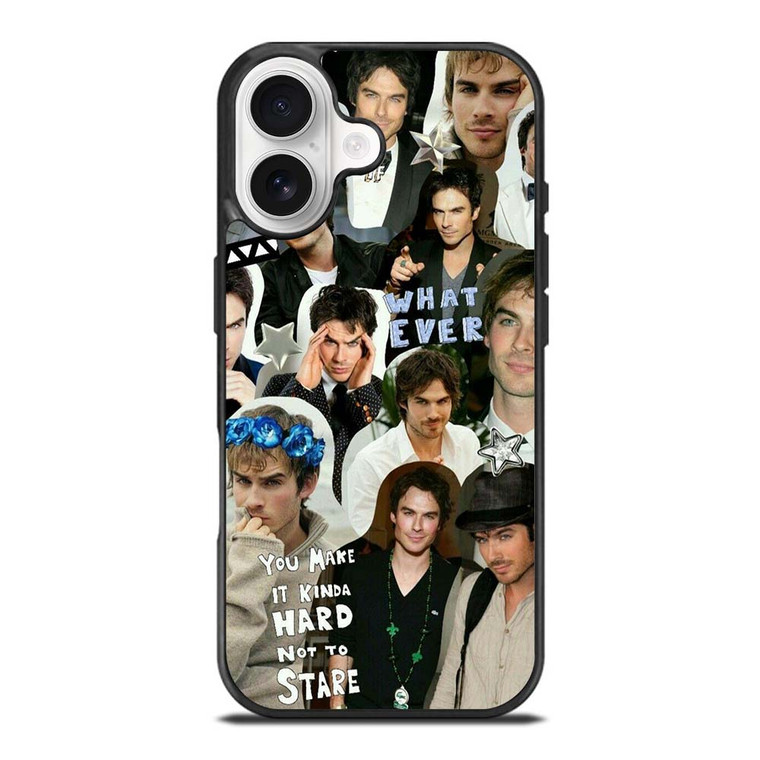 VAMPIRE DIARIES IAN SOMERHALDER COLLAGE iPhone 17 Case