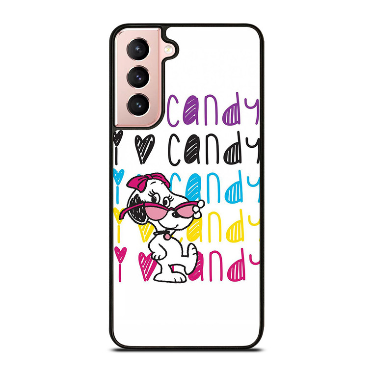 SNOOPY I LOVE CANDY Samsung Galaxy S21 Case
