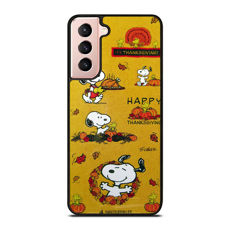 SNOOPY THE PEANUTS THANKSGIVING Samsung Galaxy S21 Case