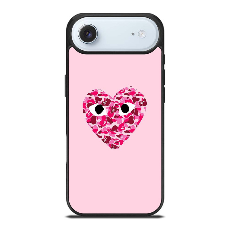 COMME DES GARCONS BAPE LOGO PINK iPhone Air Case