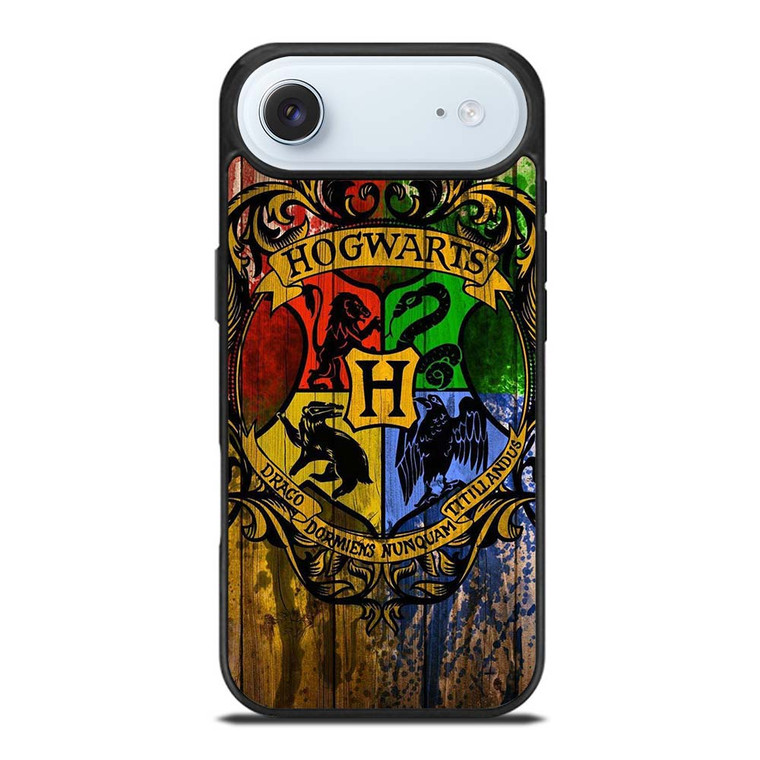HOGWARTS HARRY POTTER LOGO WOOD iPhone Air Case