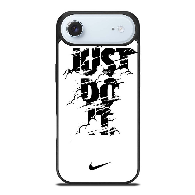 NIKE LOGO JUST DO IT GLITCH BLACK iPhone Air Case