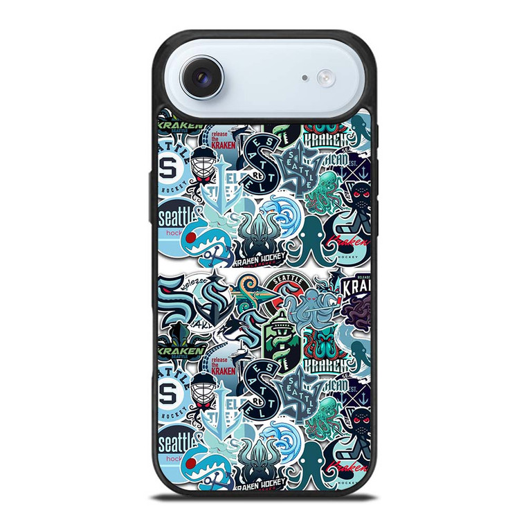SEATTLE KRAKEN OCTOPUS COLLAGE iPhone Air Case