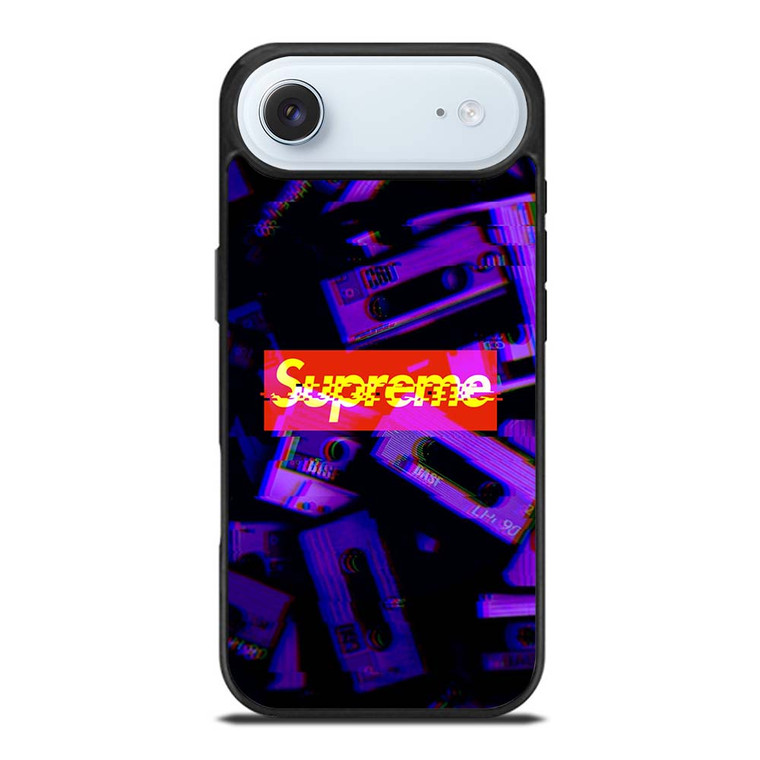 SUPREME PURPLE CASSETTE GLITCH iPhone Air Case SUPREME PURPLE CASSETTE GLITCH iPhone Air Case