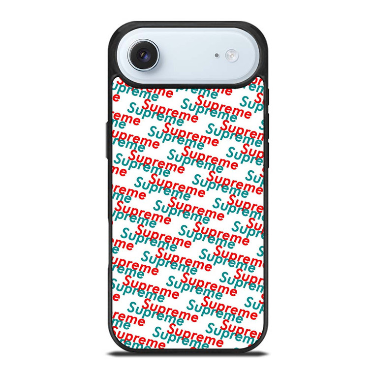 SUPREME RED BLUE PATTERN iPhone Air Case SUPREME RED BLUE PATTERN iPhone Air Case