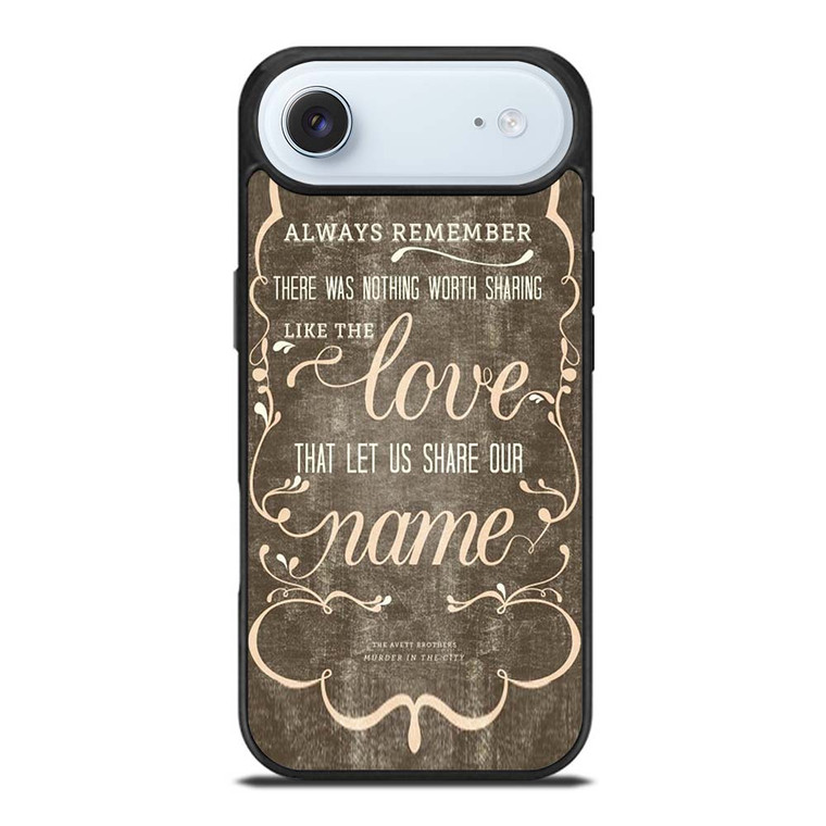 THE AVETT BROTHERS QUOTES iPhone Air Case