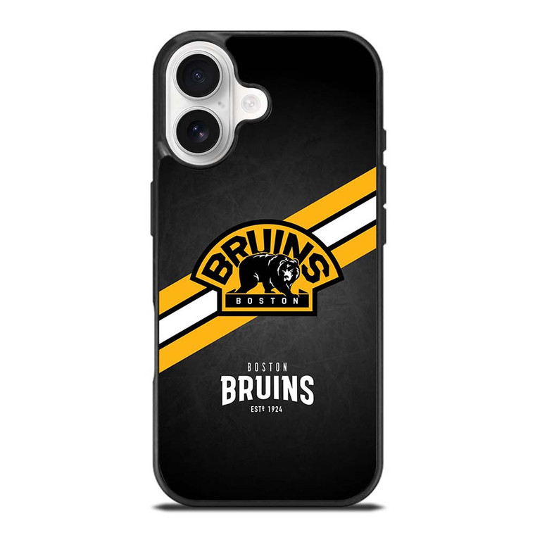 BOSTON BRUINS STRIPE LOGO iPhone 17 Case