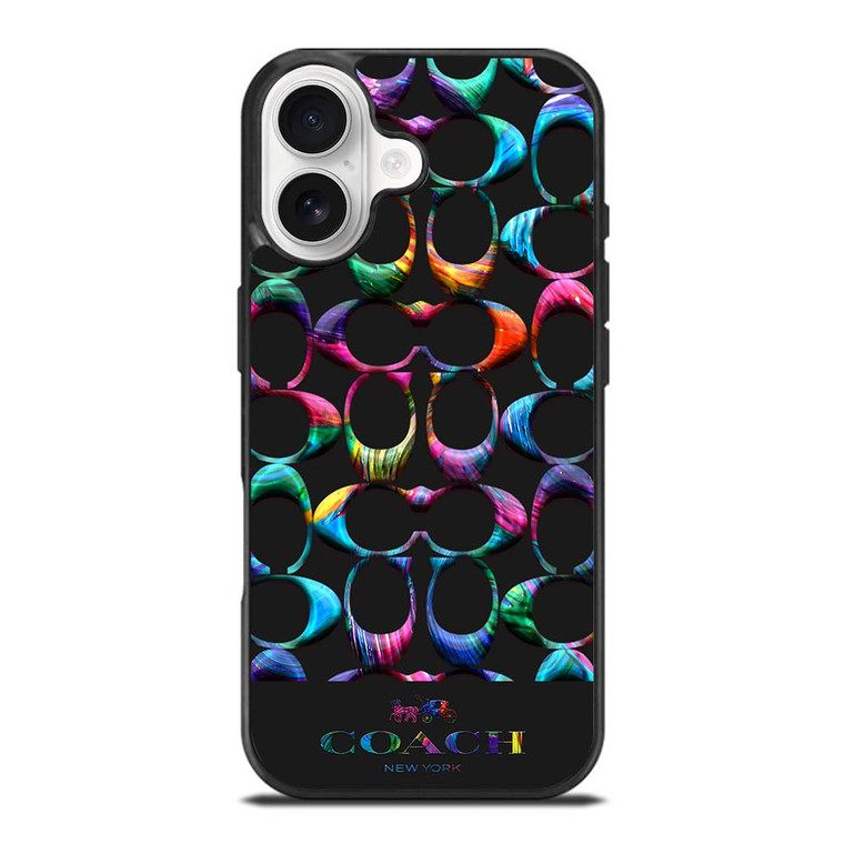 COACH NEW YORK LOGO RAINBOW iPhone 17 Case
