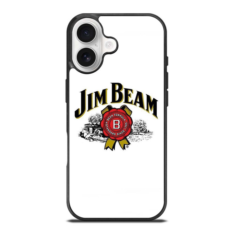 JIM BEAM WHISKEY LOGO WHITE iPhone 17 Case