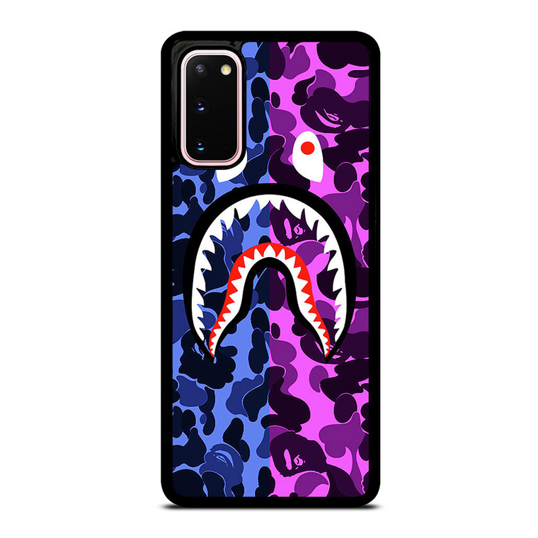 BAPE SHARK LOGO BLUE VIOLET Samsung Galaxy S20 Case