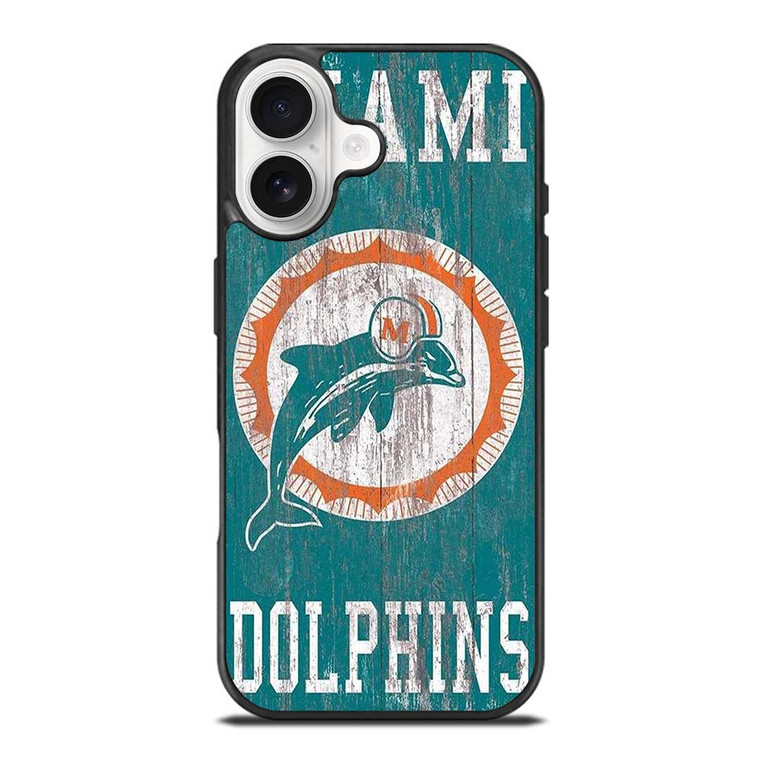 MIAMI DOLPHINS WOODEN LOGO iPhone 17 Case