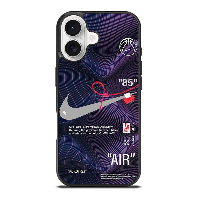 NIKE AIR JORDAN OFF WHITE PURPLE iPhone 17 Case