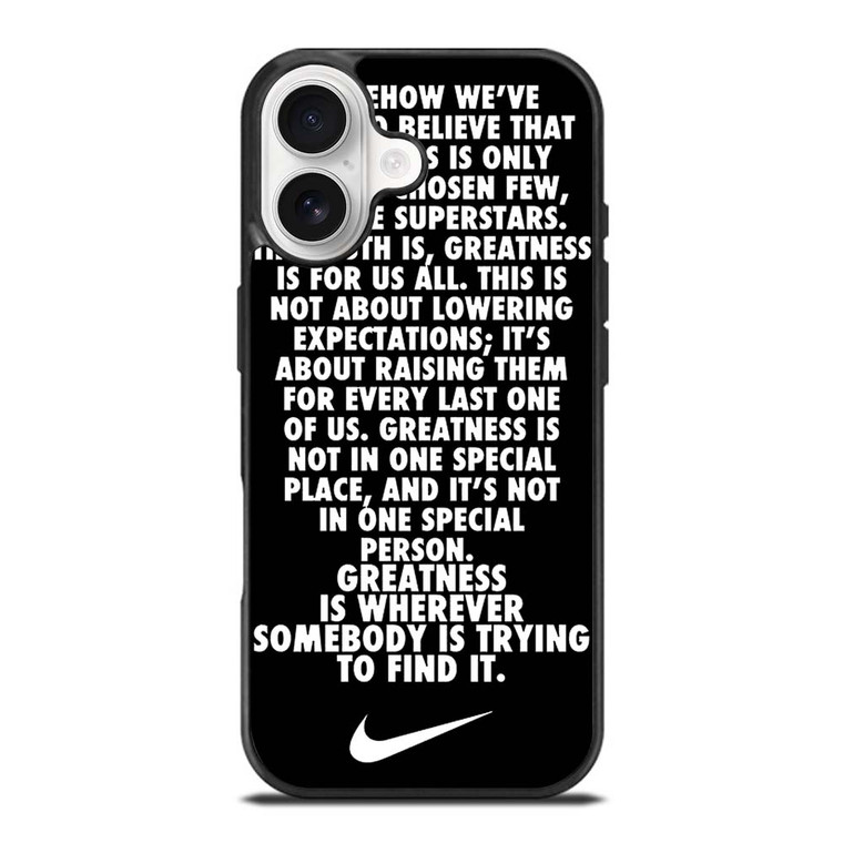 NIKE QUOTE iPhone 17 Case