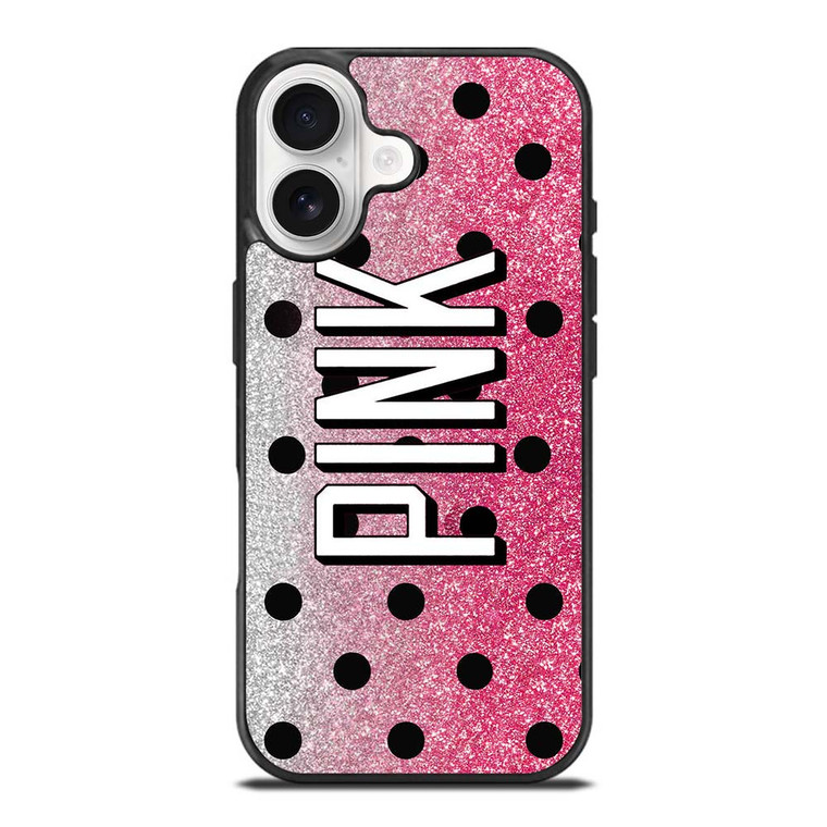 VICTORIA'S SECRET PINK LOGO SPARKLE iPhone 17 Case