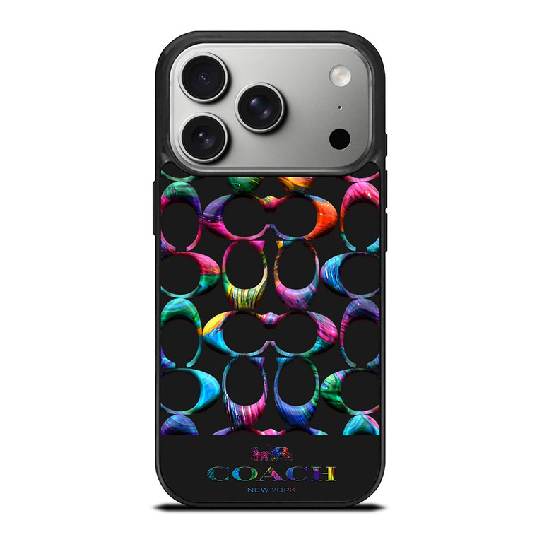 COACH NEW YORK LOGO RAINBOW iPhone 17 Pro Case
