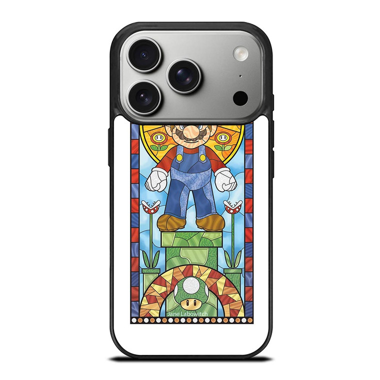 MARIO BROSS NINTENDO GLASS ART iPhone 17 Pro Case