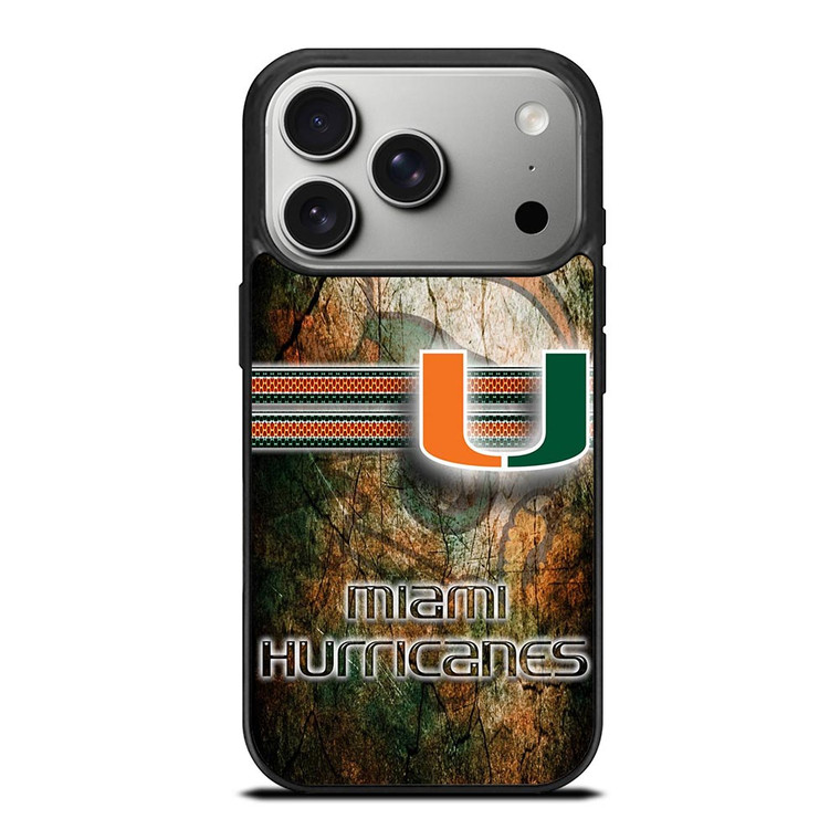 MIAMI HURRICANES LOGO NFL iPhone 17 Pro Case